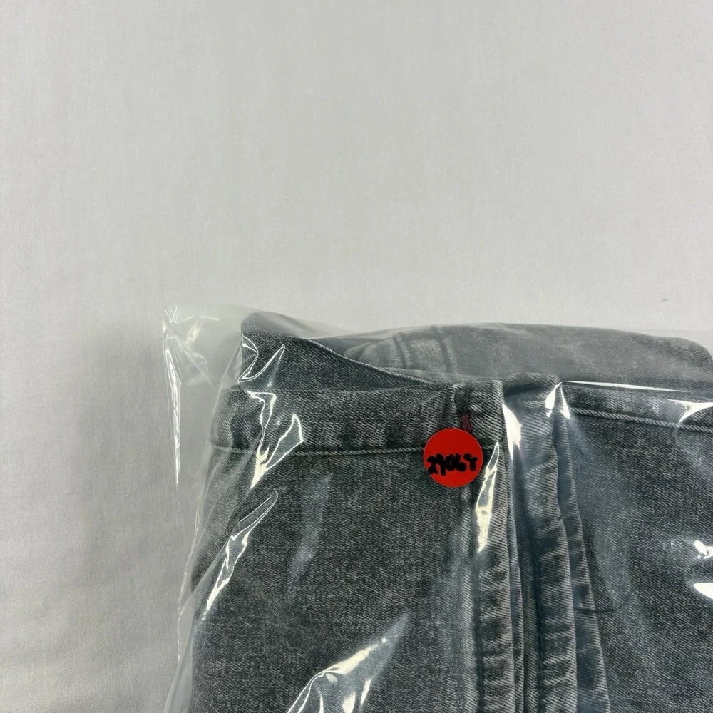 True Religion Jeans Mens 30x33 Gray Ricky Relaxed Straight Stretch Denim
